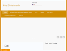 Tablet Screenshot of gloriaamanda-hotel.com